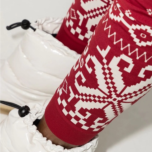 Sweaty Betty Base Layer Winter Festive Fair Isle Leggings - Picture 9 of 9